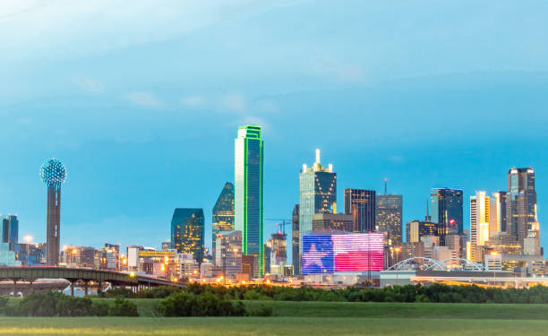 Dallas-Fort Worth skyline representing the Broyles Vending service area